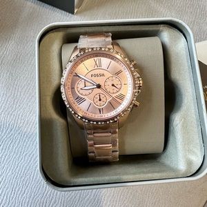 Modern Courier Chronograph Rose Gold-Tone Stainless Steel Watch.